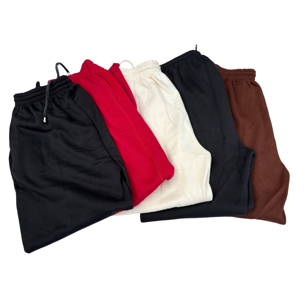 Vintage Jogger Sweatpants Lot 5‎ Pairs Velvet Trim Drawstring Medium NEW